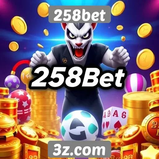 Diversidade de jogos disponíveis no 258bet