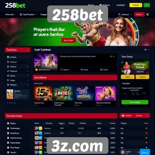 Interface do usuário do site 258bet avaliada
